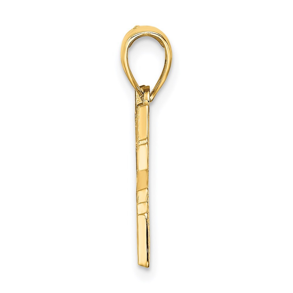 14k Yellow Gold Cut-out New York Skyline with Taxi Charm