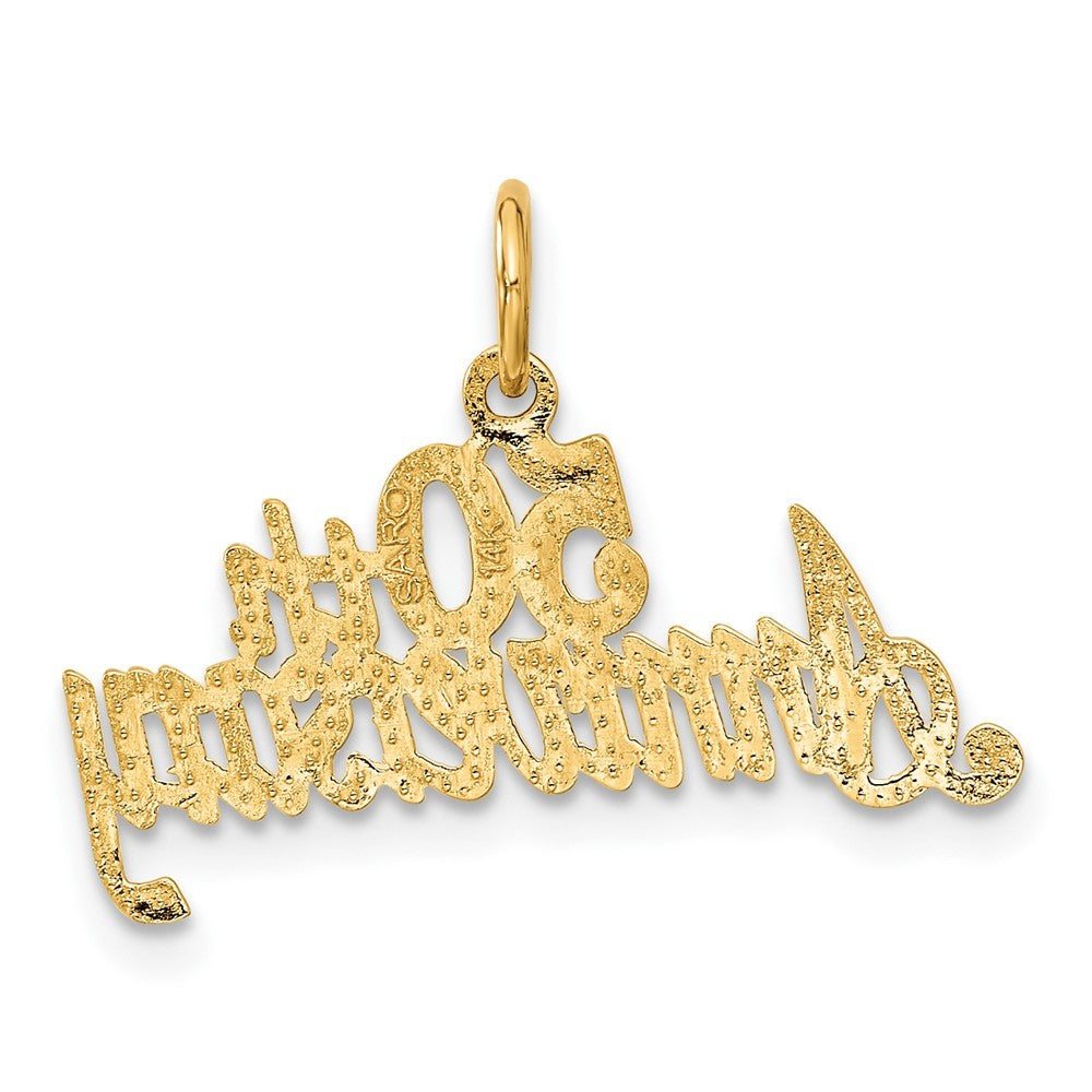 14k Yellow Gold 50th ANNIVERSARY Charm