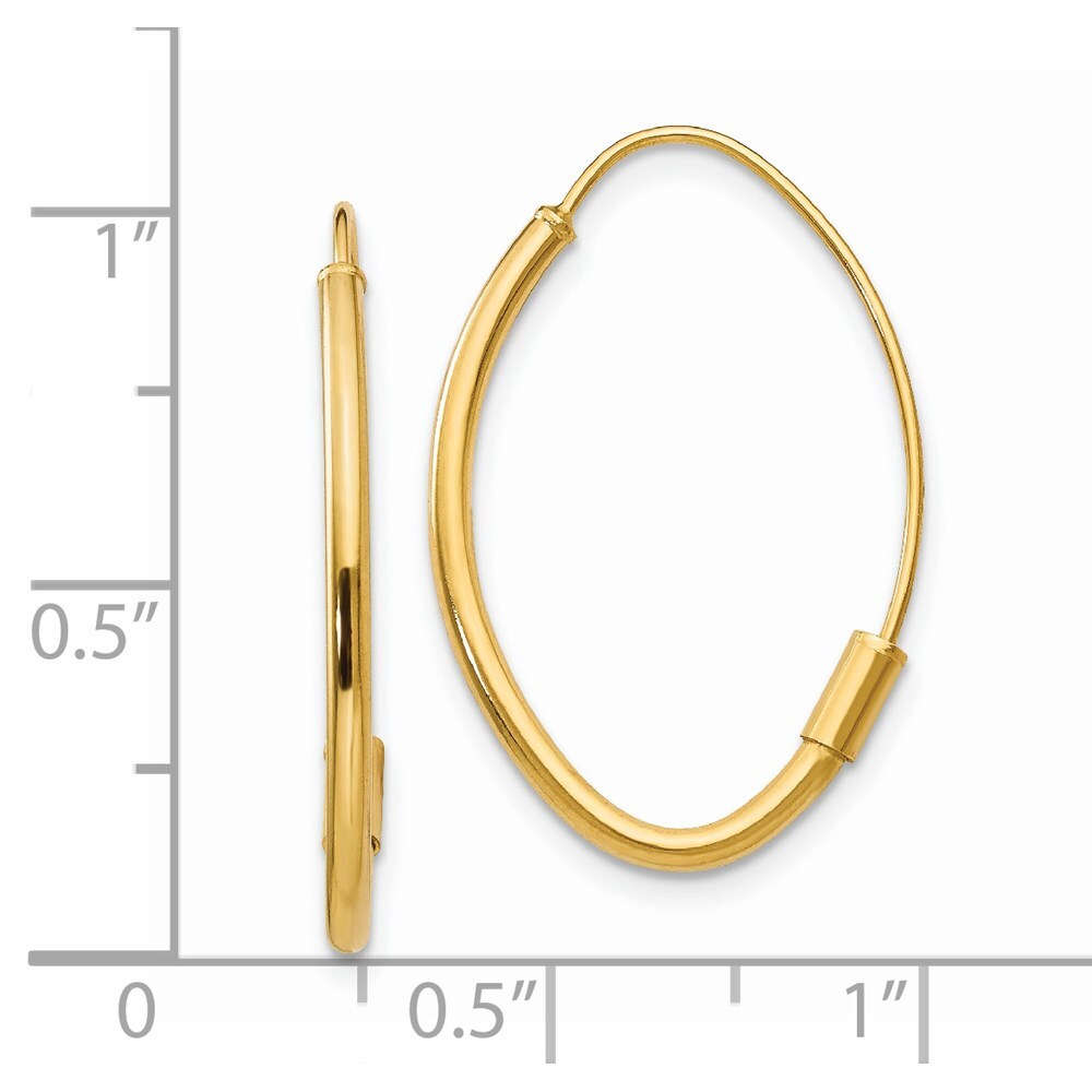 14k Yellow Gold Wire Threader Stud Earrings Gift for Women