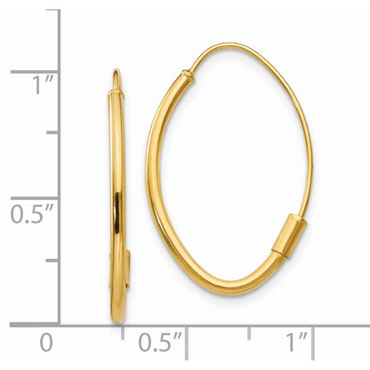 14k Yellow Gold Wire Threader Stud Earrings Gift for Women