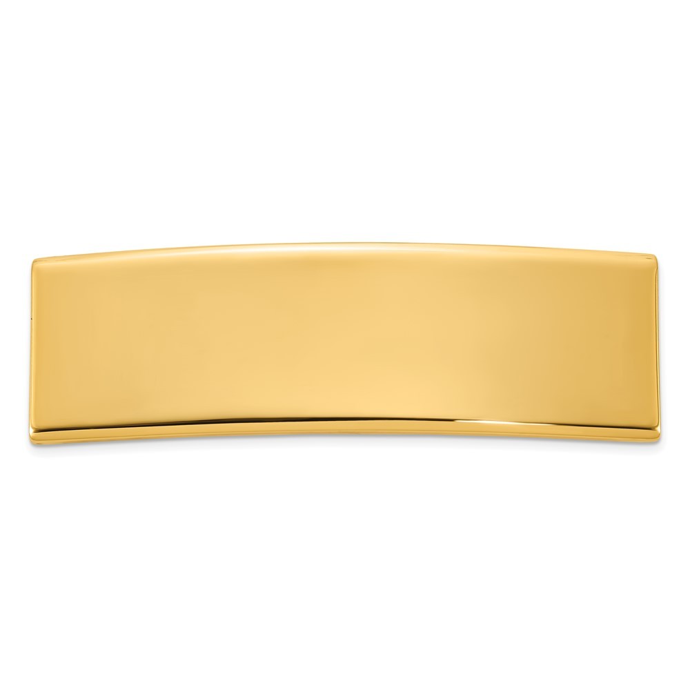 14k Yellow Gold 48x14x2 mm ID Plate