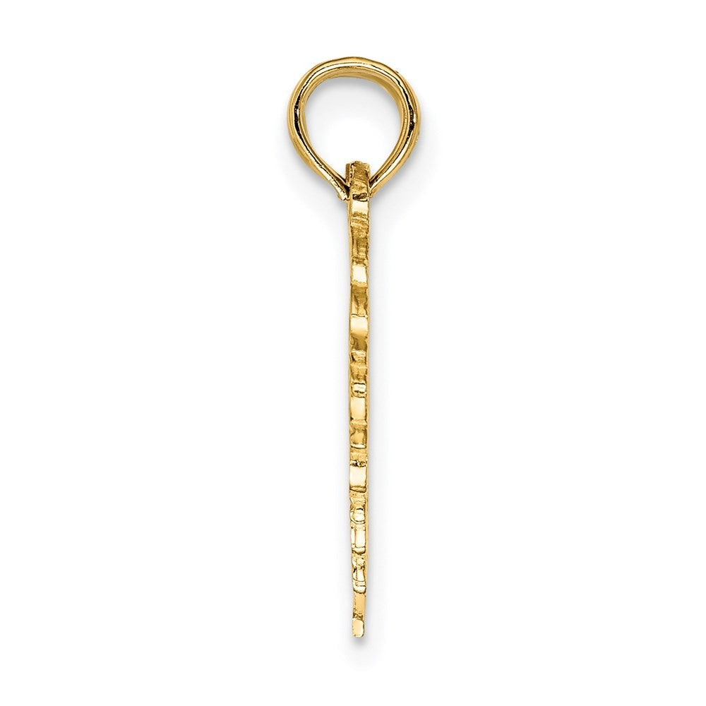 14k Yellow Gold  BEST FRIEND/FRIENDS FOREVER 2-Piece Break-Apart Heart Charm