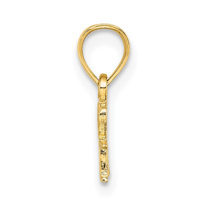 14k Yellow Gold I HEART HAWAII Charm