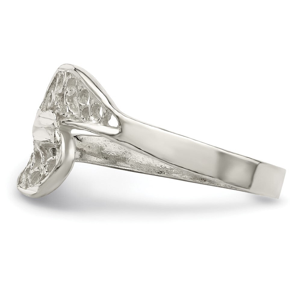 Sterling Silver Filigree Ring Size 6
