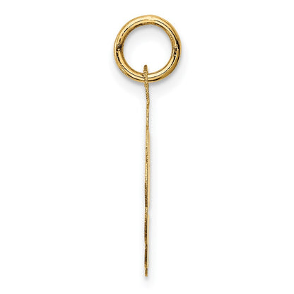 14k Yellow Gold GRADUATION DAY Charm Pendant for Women