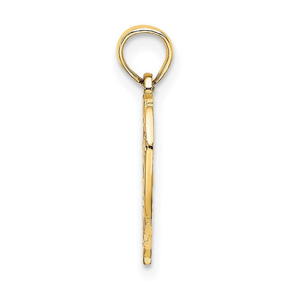 14k Yellow Gold 35 In Heart Charm Pendant