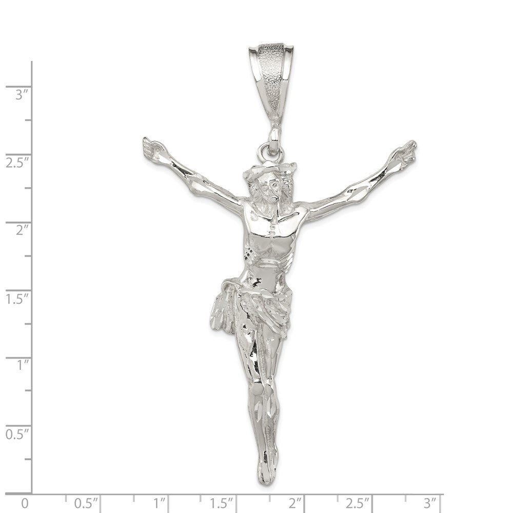 Sterling Silver Corpus (Crucified Christ) Pendant Holiday Gift for Women