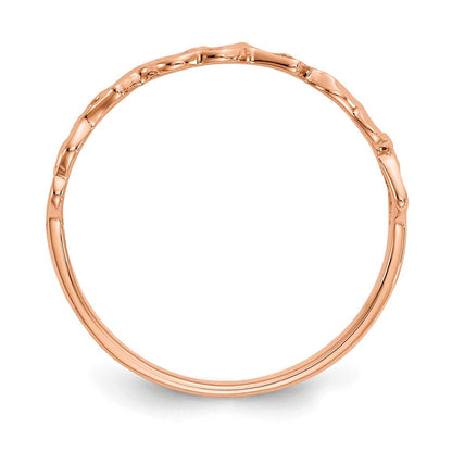 14K Rose Gold Heart Ring