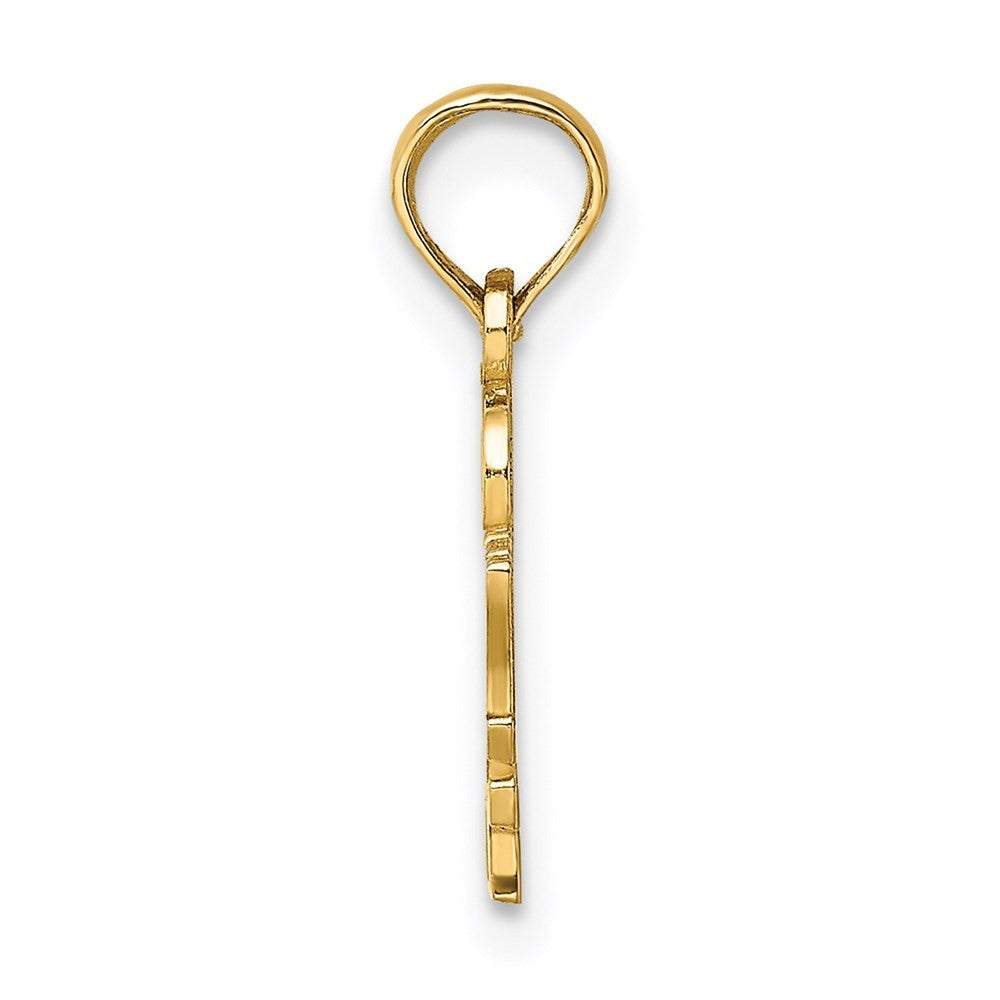 14k Yellow Gold I HEART MY DEPUTY Charm