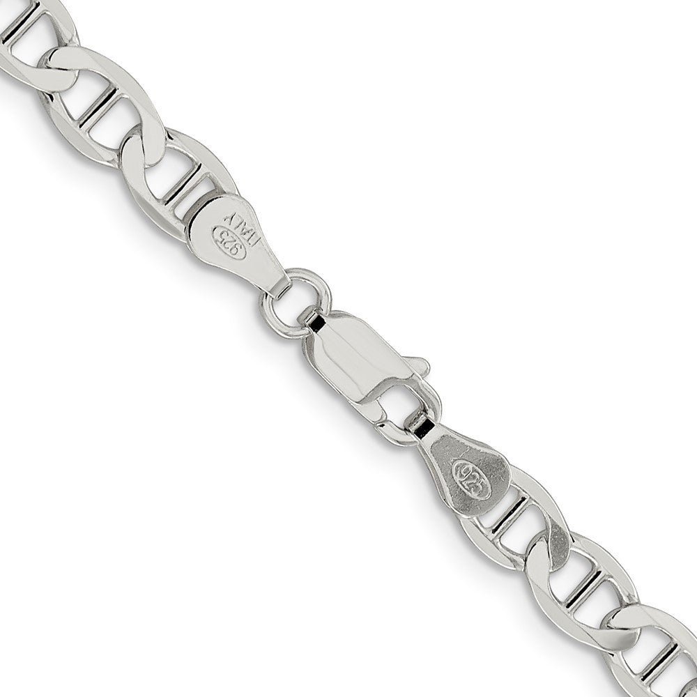 Sterling Silver 5.7mm Flat Anchor Chain Necklace