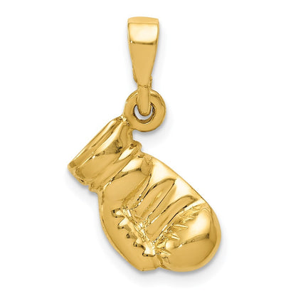 14k Yellow Gold Boxing Glove Pendant for Women