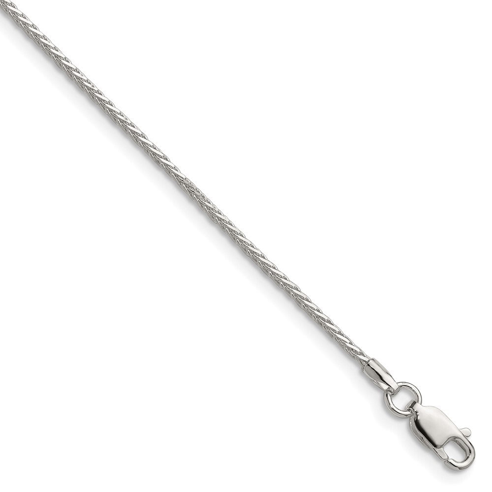 Sterling Silver 1.45mm 8 Sided Diamond-cut Double Spiga Chain