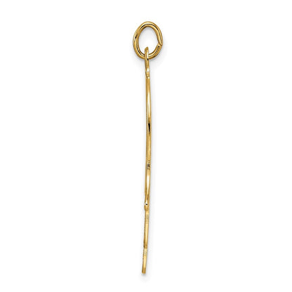 14k Yellow Gold Polished Solid Filigree Hamsa Pendant