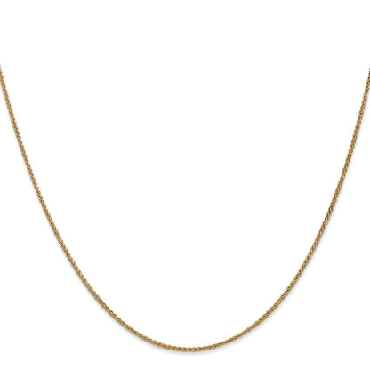 14k Yellow Gold 14 inch 1.25mm Spiga with Lobster Clasp Chain Necklace