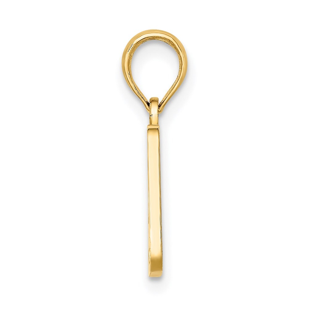14k Yellow Gold OBX NORTH CAROLINA License Plate Charm