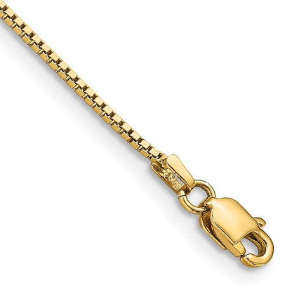 14k Yellow Gold 7 inch .95mm Box Bracelet