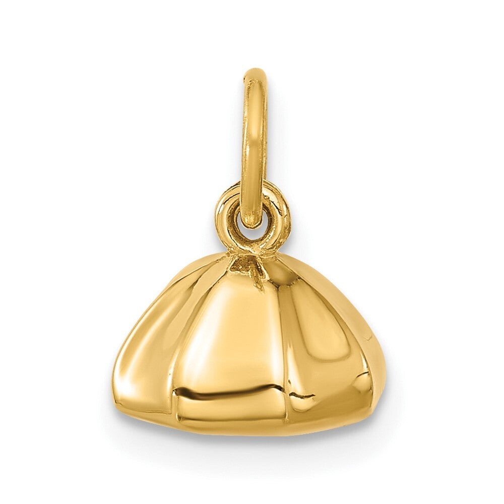 14k Yellow Gold Fancy Dumpling Pendant for Women