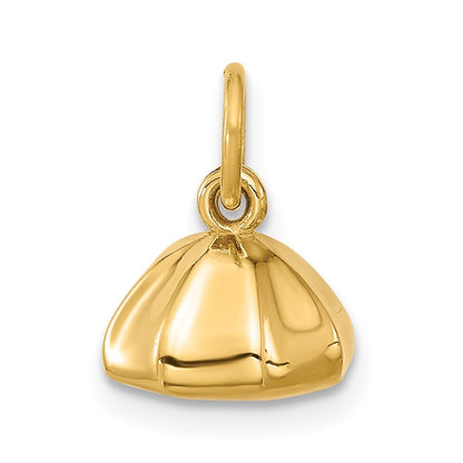 14k Yellow Gold Fancy Dumpling Pendant for Women