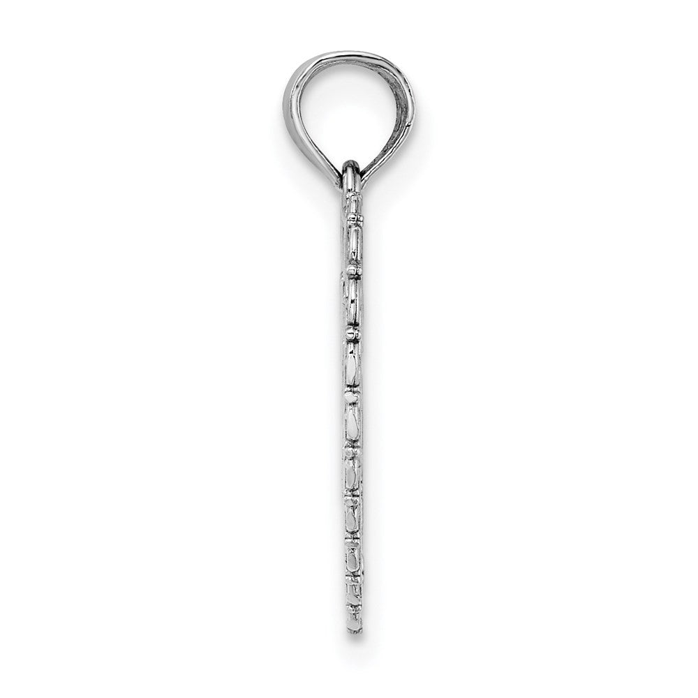 14k White Gold White Reversible FOR MY SISTER-FRIENDS FOREVER Pendant