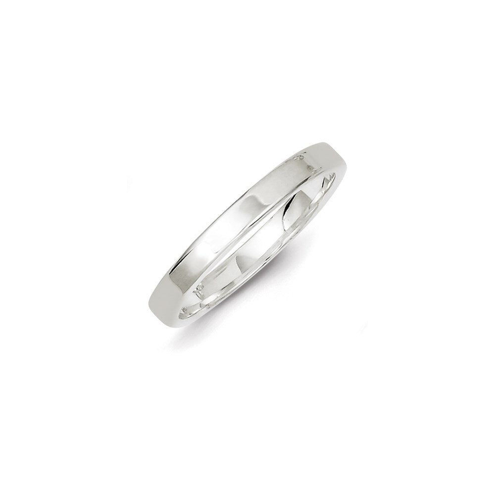Sterling Silver 3mm Lightweight Flat Size 12 Band Ring