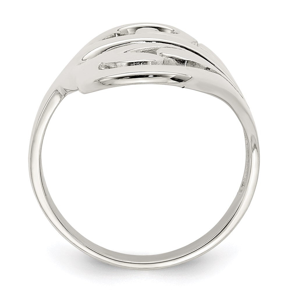 Sterling Silver Scroll Ring Size 7