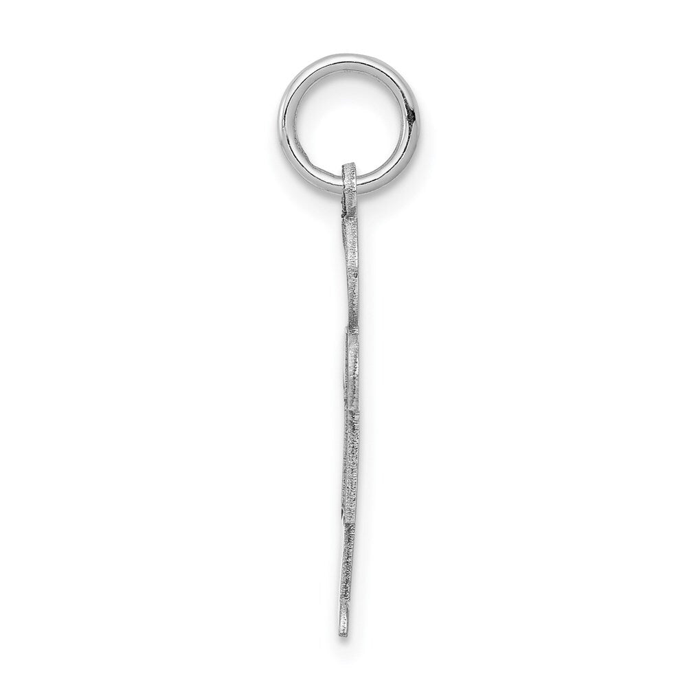 14k White Gold Kid Charm Pendant for Women