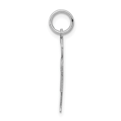 14k White Gold Kid Charm Pendant for Women