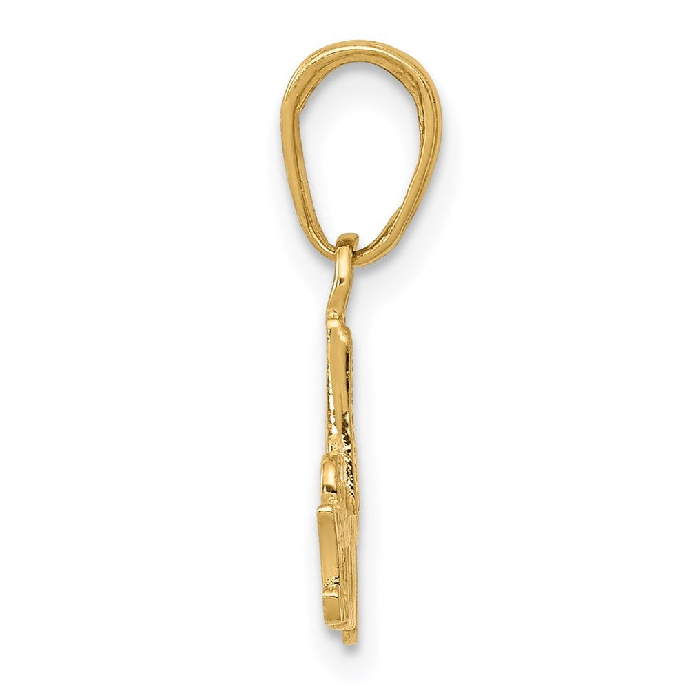 14k Yellow Gold #1 MOM Charm