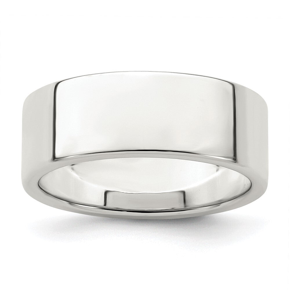 Sterling Silver 7mm Lightweight Flat Size 5 Band Ring