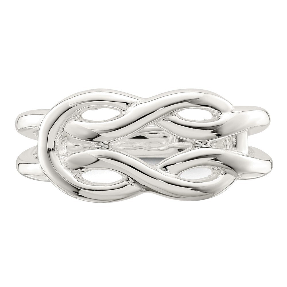 Sterling Silver Polished Celtic Knot Ring Size 7