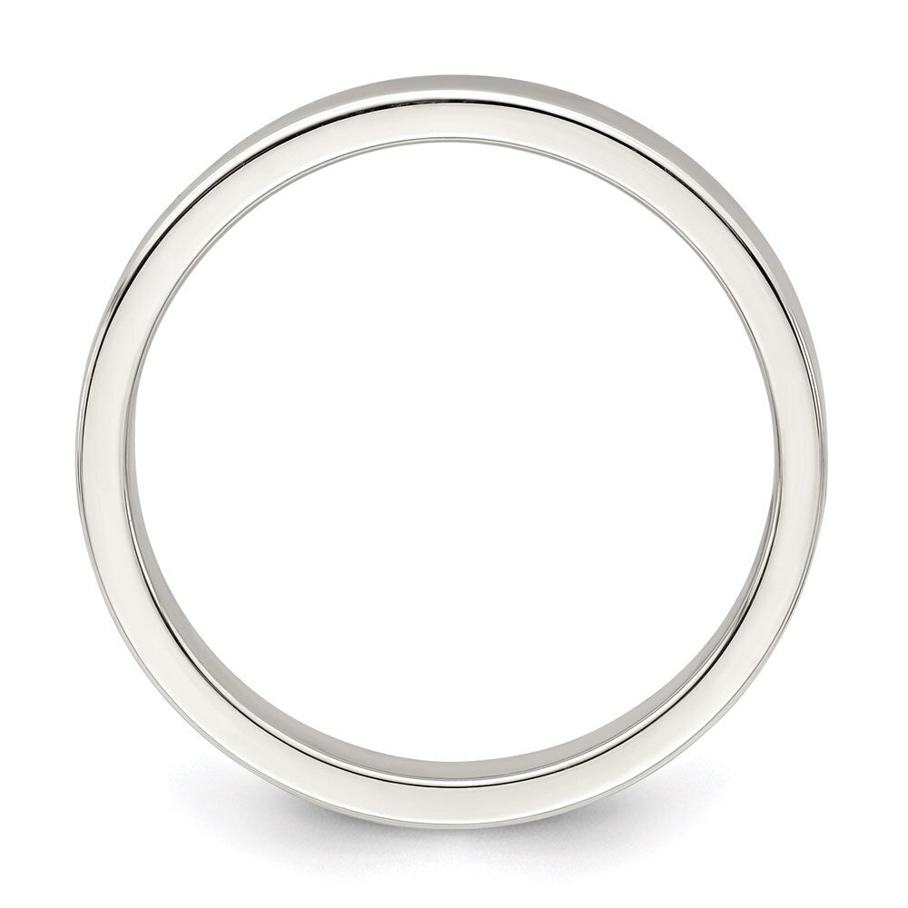 Sterling Silver 3mm Lightweight Flat Size 5 Band Ring