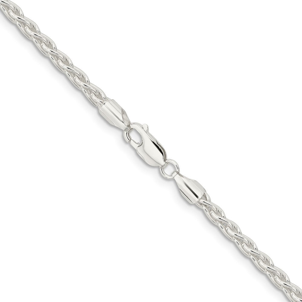 Sterling Silver 3.7mm Round Spiga Chain Necklace