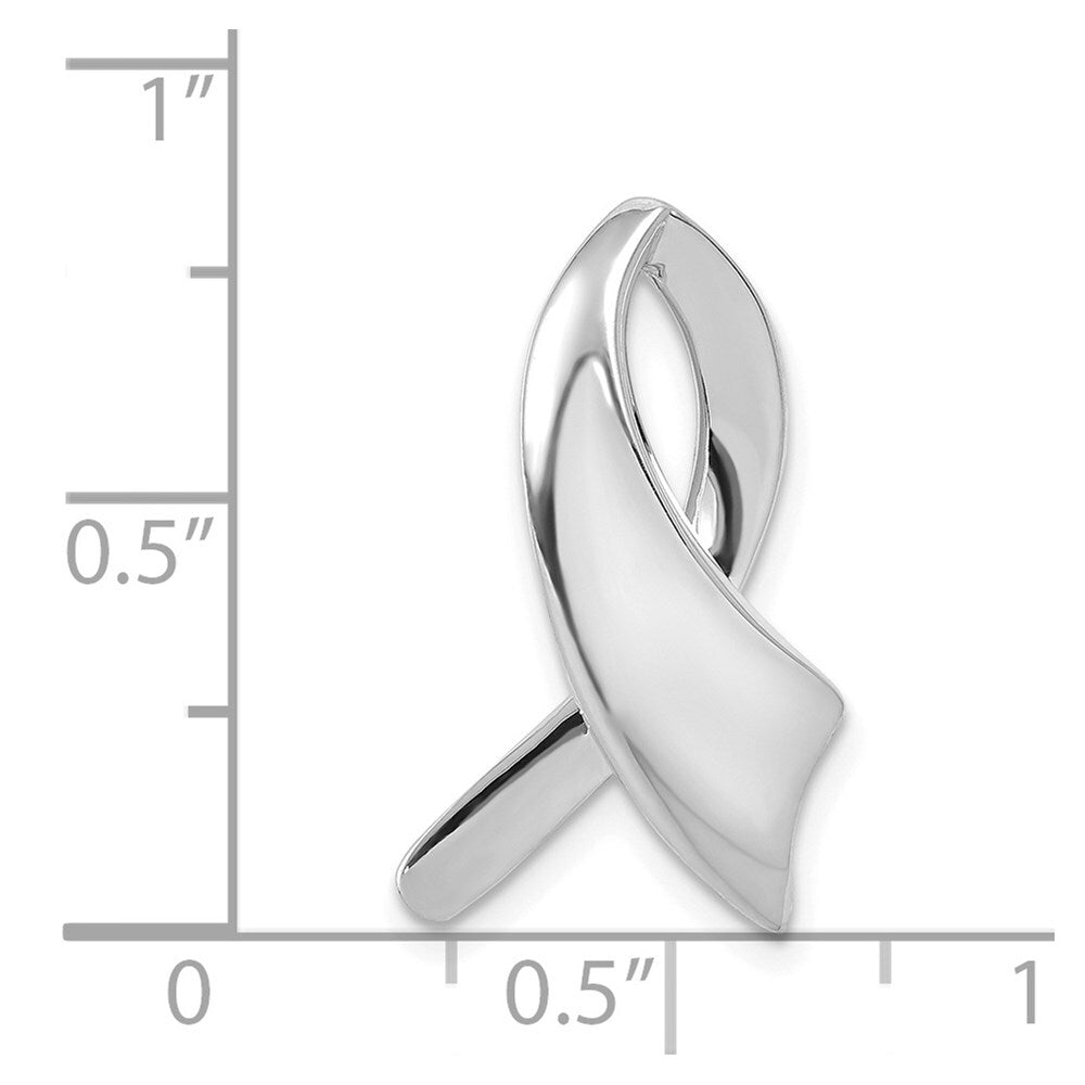 14k White Gold Slide Pendant for Women