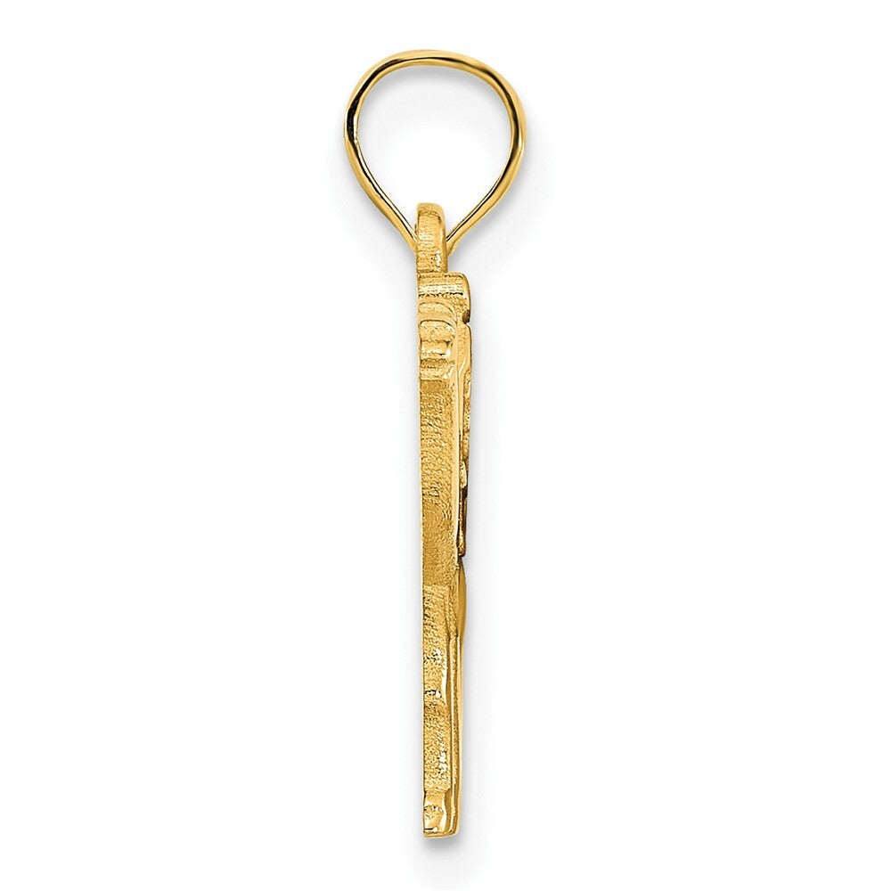 14k Yellow Gold Camel Charm Pendant for Women