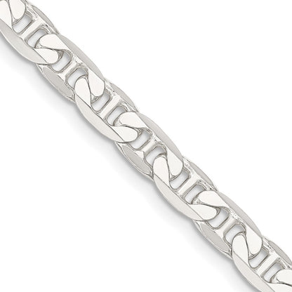 Sterling Silver 7mm Flat Anchor Chain Necklace