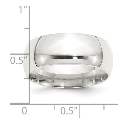 Sterling Silver 9mm Comfort Fit Size 13 Band