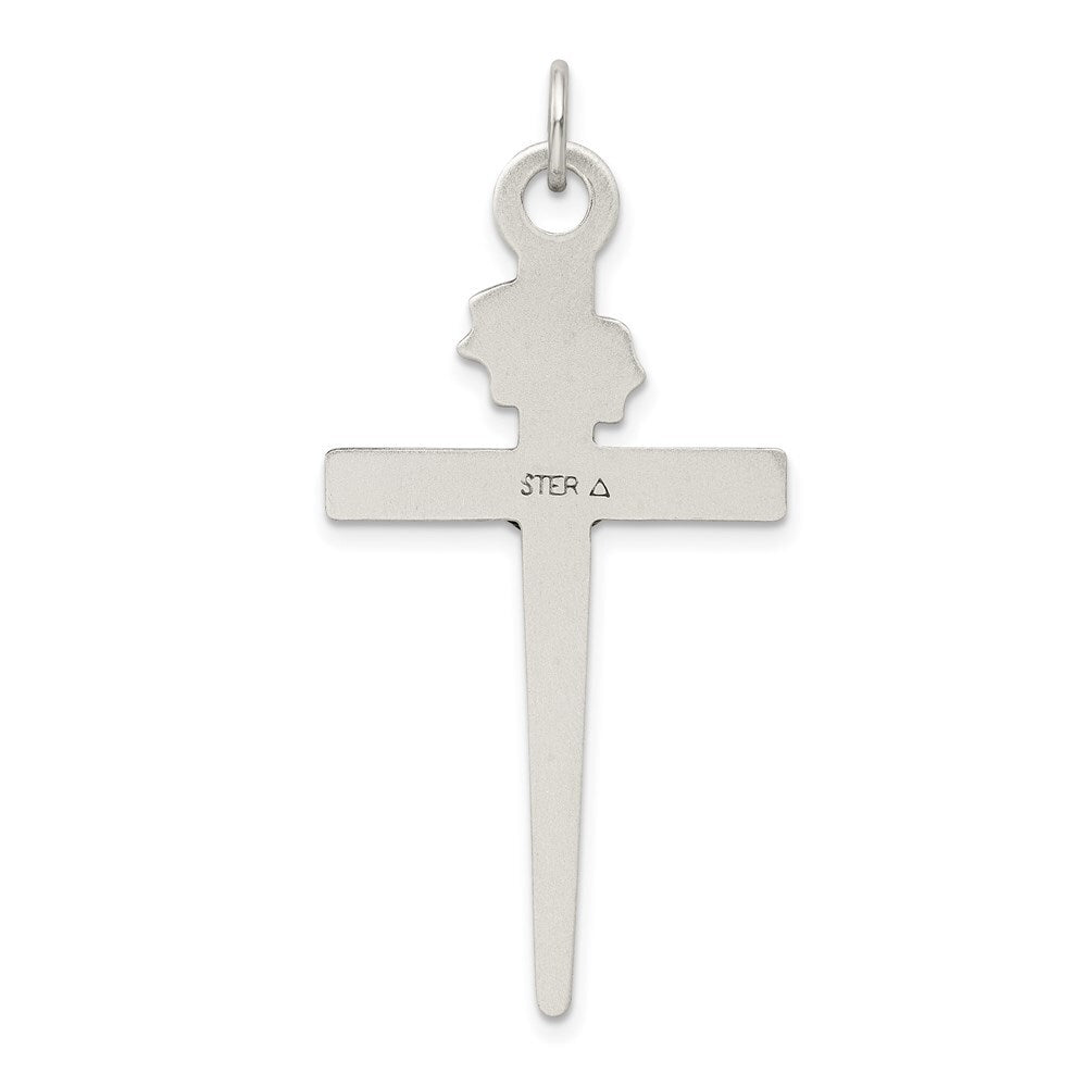 Sterling Silver Antiqued Crucifix Pendant Holiday Gift for Women