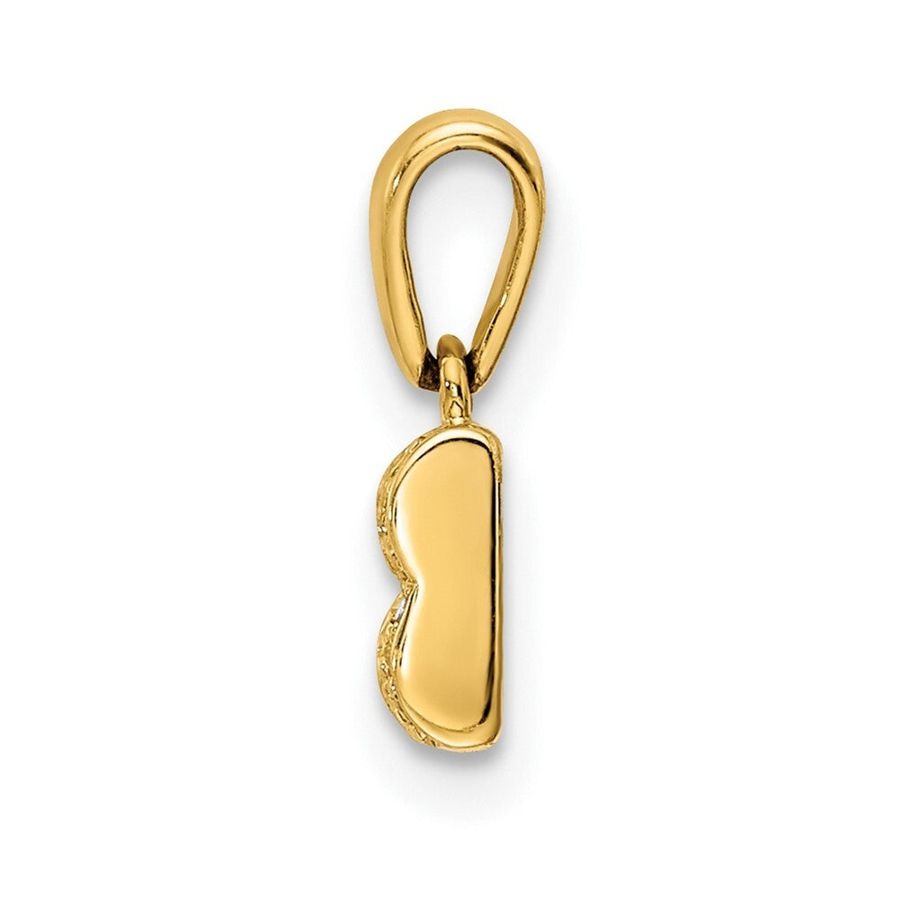 14k Yellow Gold Family Jewelry Diamond Semi-Set Pendant