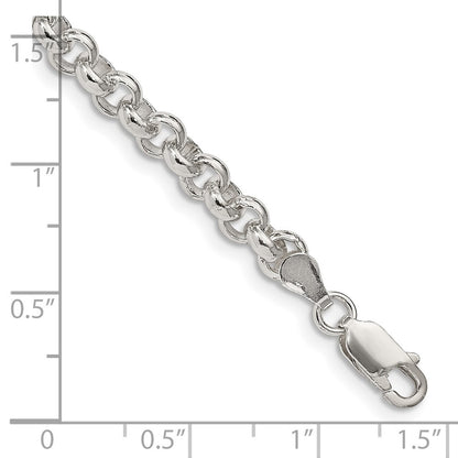 Sterling Silver 5mm Rolo Chain Bracelet