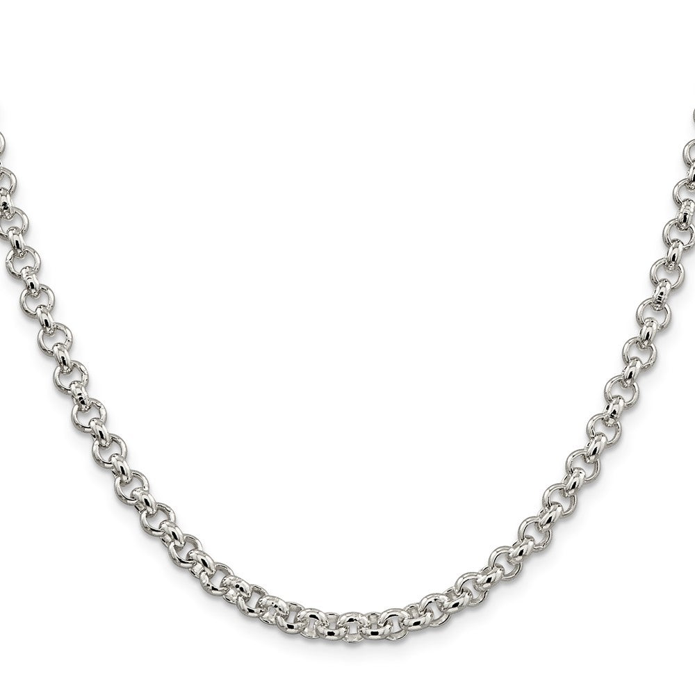 Sterling Silver 5mm Rolo Chain Necklace