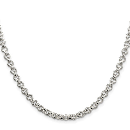 Sterling Silver 5mm Rolo Chain Necklace