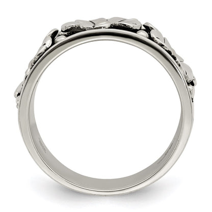 Sterling Silver Antiqued 14k Gold Centers Daisy Ring