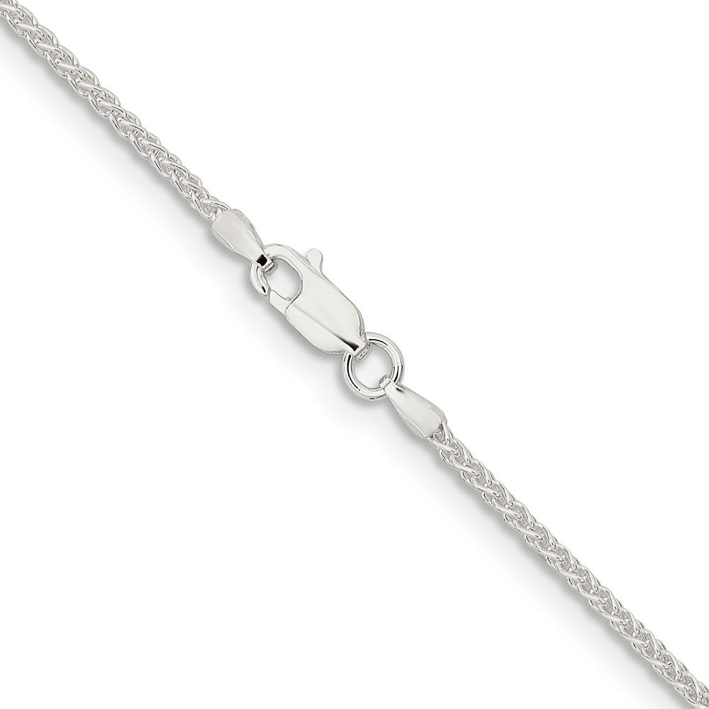 Sterling Silver 1.6mm Round Spiga Chain Necklace