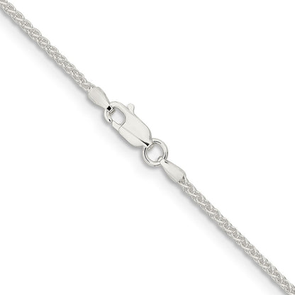 Sterling Silver 1.6mm Round Spiga Chain Necklace