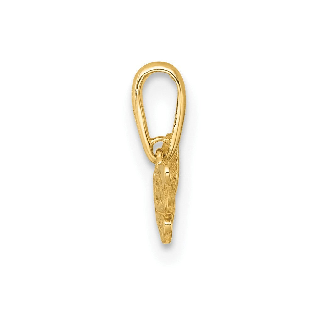 14k Yellow Gold Madi K Polished CZ Open Butterfly Childrens Charm / Pendant
