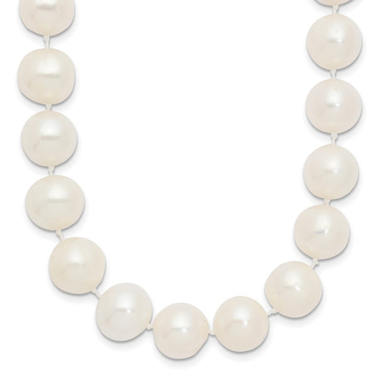 14k Yellow Gold 10-11mm White Freshwater Cultured Pearl 18 inch Necklace
