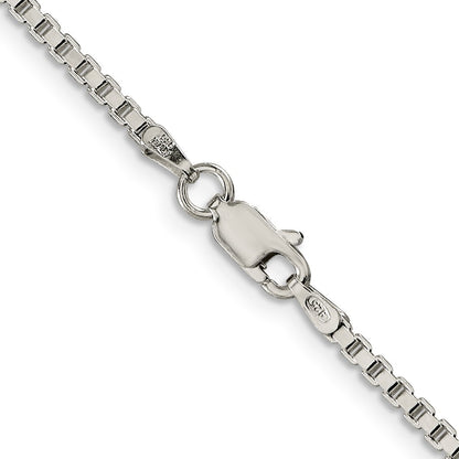 Sterling Silver 2mm Box Chain Necklace