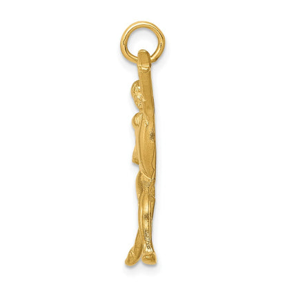 14k Yellow Gold Gymnast Charm