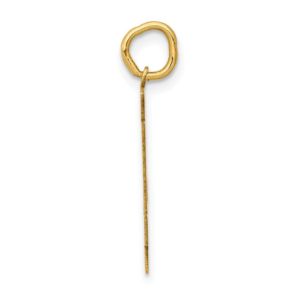 14k Yellow Gold Medium Polished Number 34 Charm