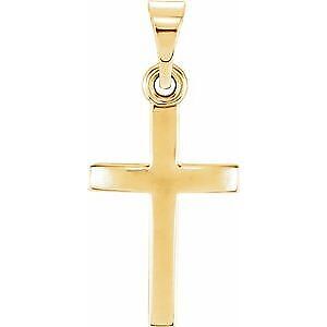 10k Yellow Gold 17x11.5 mm Cross Pendant Perfect Gift Gift for Women